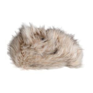 Dolce & Gabbana Beige Acrylic Fur Women Bucket Hat