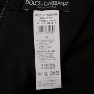 Dolce & Gabbana Exquisite Black Mink Fur Mini Shorts