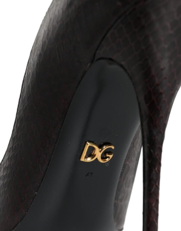 Dolce & Gabbana Multicolor Exotic Leather Heels Pumps Shoes - Image 5