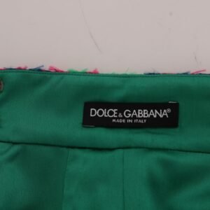 Dolce & Gabbana Elegant Jacquard High Waist Pencil Skirt