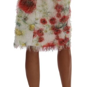 Dolce & Gabbana Elegant Floral High-Waist Pencil Skirt