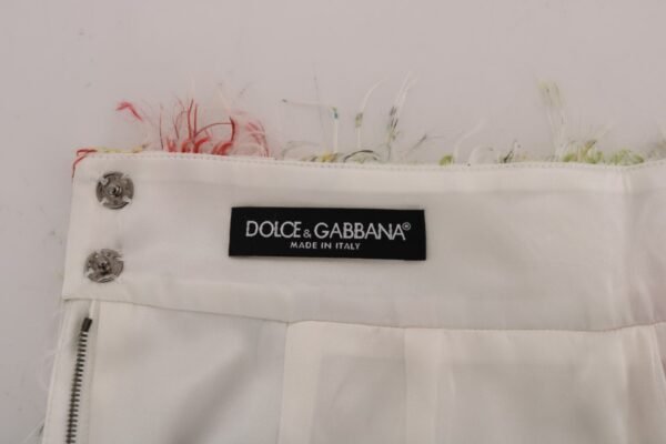 Dolce & Gabbana Elegant Floral High-Waist Pencil Skirt - Image 5