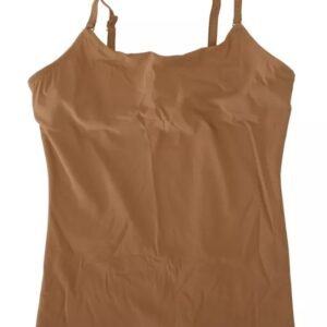 Dolce & Gabbana Brown Nylon Stretch Sleeveless Top Underwear