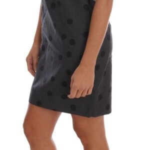 Dolce & Gabbana Chic Sleeveless Polka Dotted Wool Dress