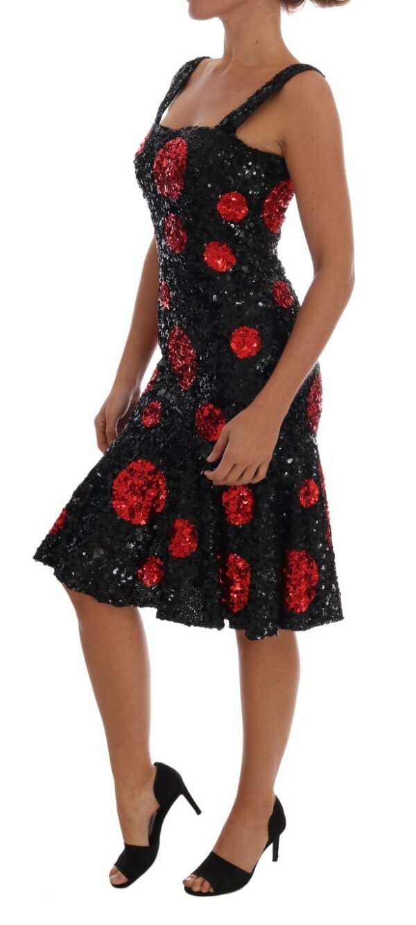 Dolce & Gabbana Elegant Polka Dotted Shift Dress - Image 2