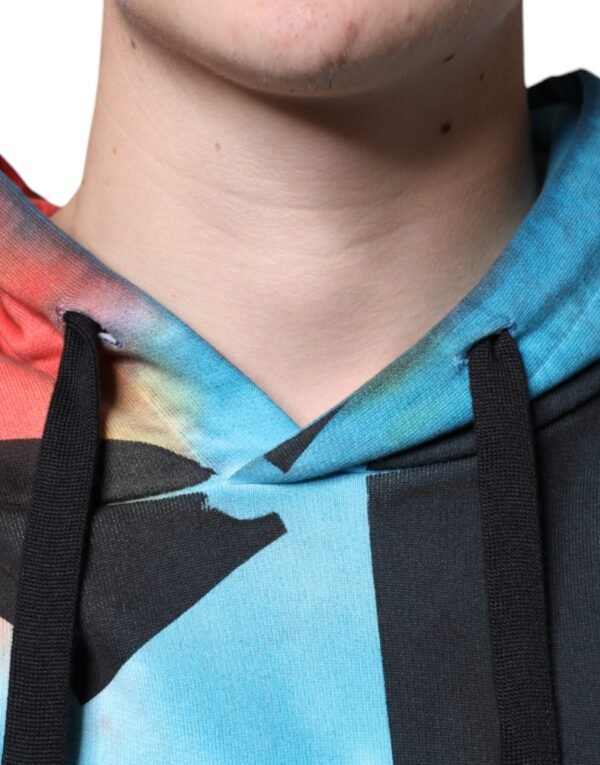 Dolce & Gabbana Multicolor Tie Dye Hooded Sweatshirt Sweater - Image 5