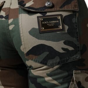 Dolce & Gabbana Multicolor Camouflage Cargo Pants