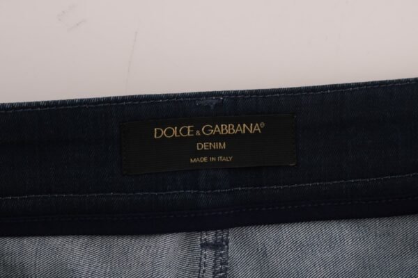 Dolce & Gabbana Chic Blue Denim Mini Skirt - Image 7