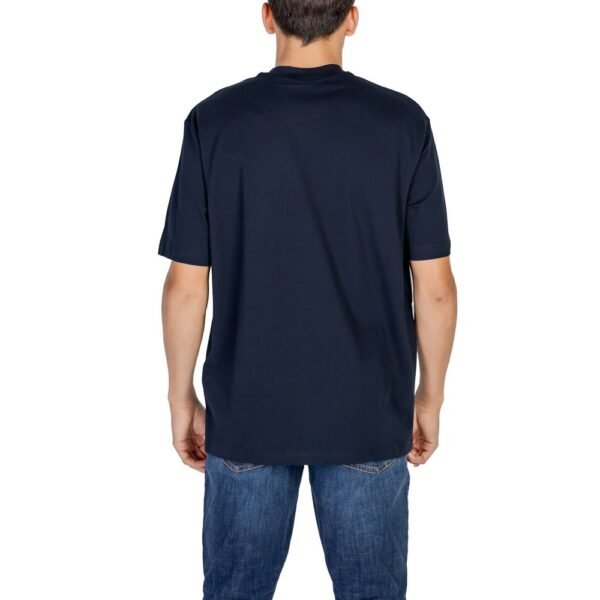 Armani Exchange Blue Cotton T-Shirt - Image 2