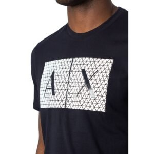 Armani Exchange Blue Cotton T-Shirt