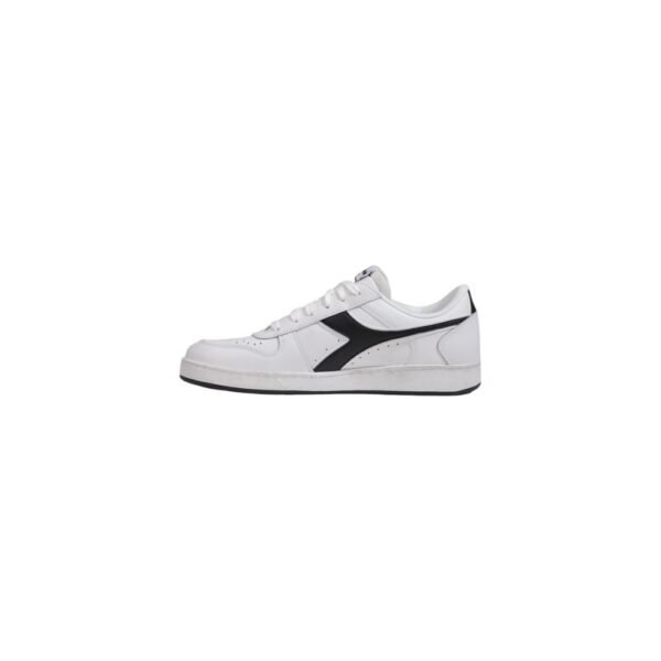 Diadora Black And White Leather Sneaker - Image 3