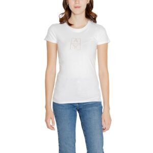 Armani Exchange White Cotton Tops & T-Shirt