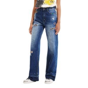 Desigual Blue Cotton Jeans & Pant