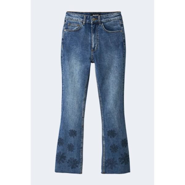 Desigual Blue Cotton Jeans & Pant - Image 5