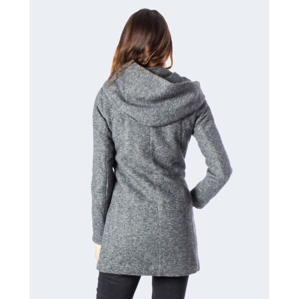 Only Gray Polyester Jackets & Coat - Image 4