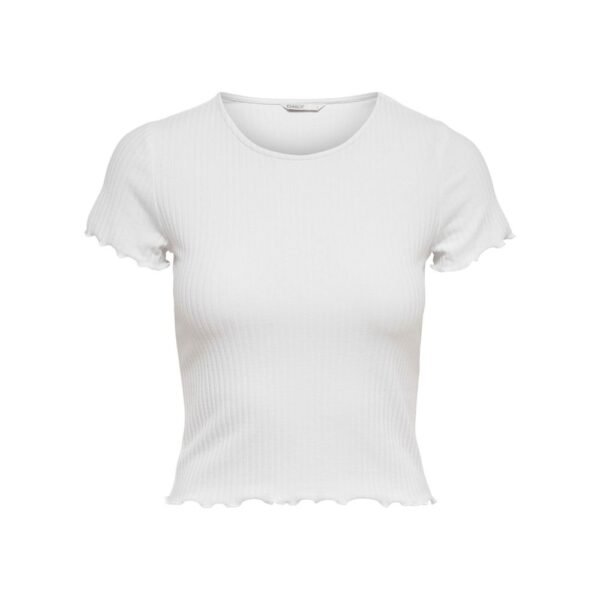 Only White Polyester Tops & T-Shirt