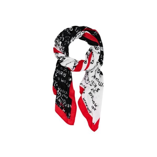 Desigual Black Polyester Scarf - Image 3