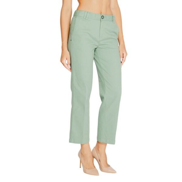 Street One Turquoise Cotton Jeans & Pant - Image 4