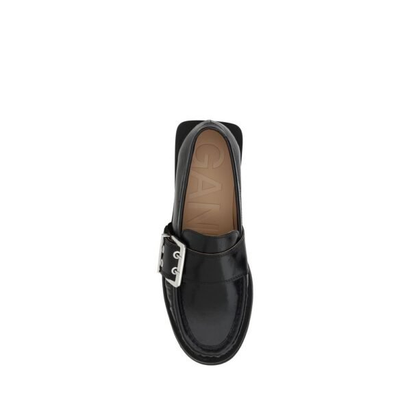 Ganni Feminine Buckle Loafers - Image 4