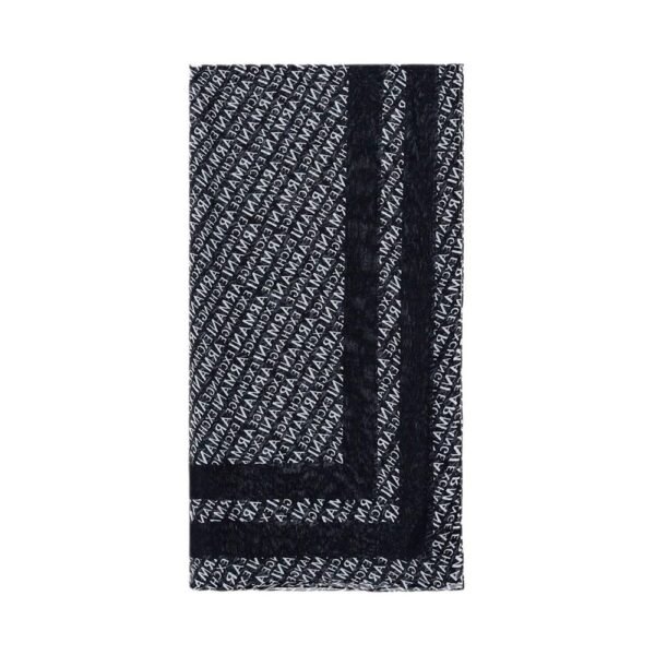 Armani Exchange Black Modal Scarf