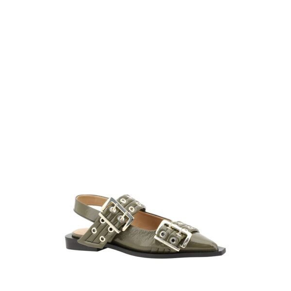 Ganni Buckle Ballerinas - Image 2