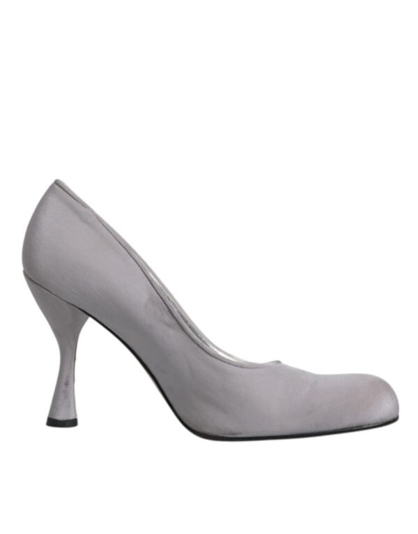 Dolce & Gabbana Gray Suede Leather High Heel Pumps Shoes - Image 7