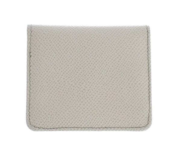 Dolce & Gabbana Sleek White Leather Condom Case Wallet - Image 2