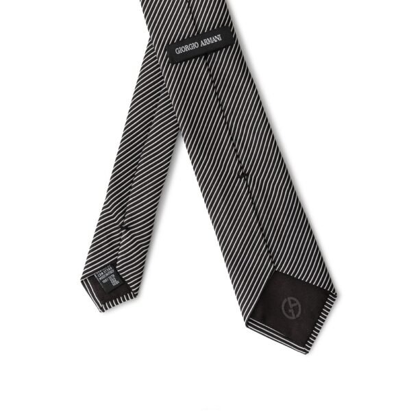 Giorgio Armani Black Silk Ties & Bowty - Image 2