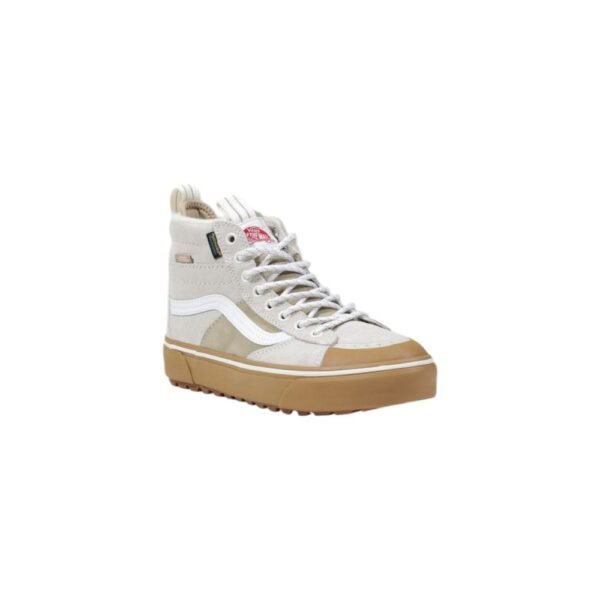 Vans Beige Leather Sneaker - Image 2