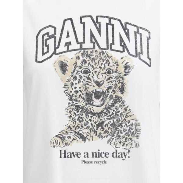 Ganni Leopard T-Shirt - Image 3