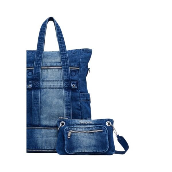 Desigual Blue Polyester Handbag - Image 3