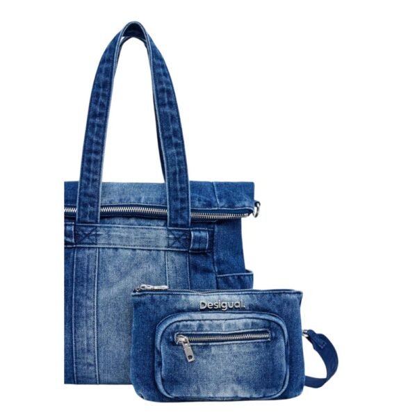 Desigual Blue Polyethylene Backpack - Image 3