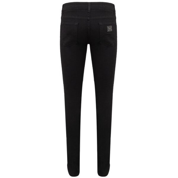 Dolce & Gabbana Black Cotton Jeans & Pant - Image 2