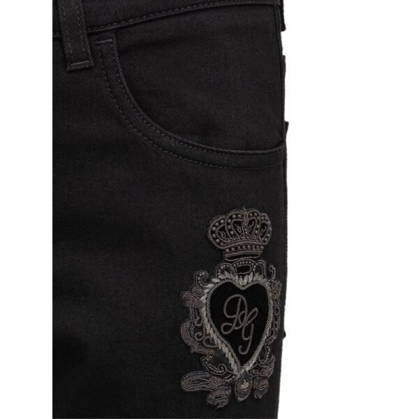 Dolce & Gabbana Black Cotton Jeans & Pant - Image 4