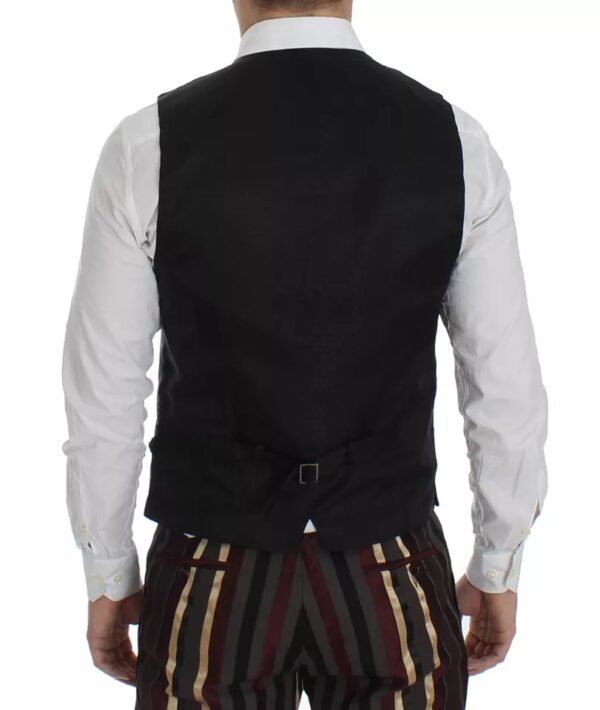 Dolce & Gabbana Multicolor Striped Runway 3 Piece Slim Fit Vest Suit - Image 8