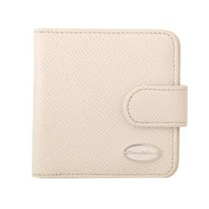 Dolce & Gabbana White Dauphine Leather Condom Case Holder Pocket Wallet