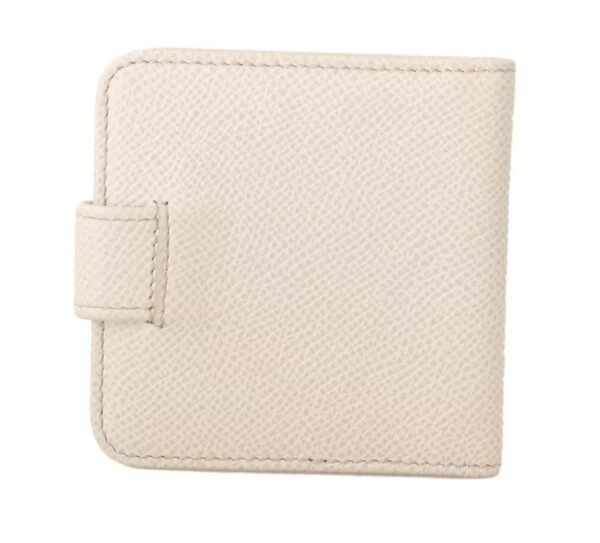 Dolce & Gabbana White Dauphine Leather Condom Case Holder Pocket Wallet - Image 3