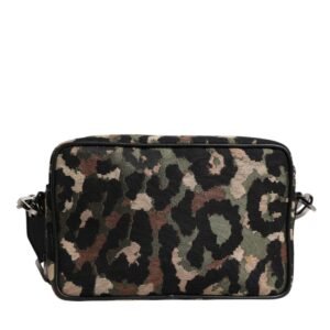 Dolce & Gabbana Multicolor Leopard Jacquard DG Logo Crossbody Bag