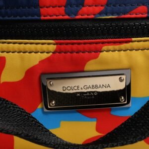 Dolce & Gabbana Multicolor Camouflage Nylon Shopping Tote Bag