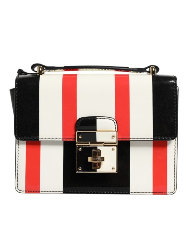 Dolce & Gabbana Multicolor Stripes Leather Crossbody Bag - Image 2