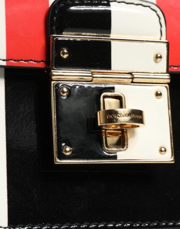 Dolce & Gabbana Multicolor Stripes Leather Crossbody Bag - Image 3