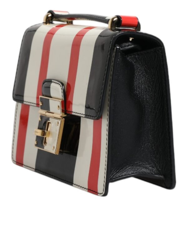 Dolce & Gabbana Multicolor Stripes Leather Crossbody Bag - Image 4