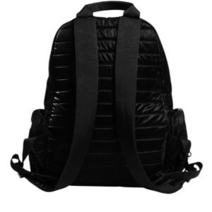 Dolce & Gabbana Black Nylon Logo Plaque Travel School Backpack Bag