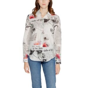 Desigual White Cotton Sweater