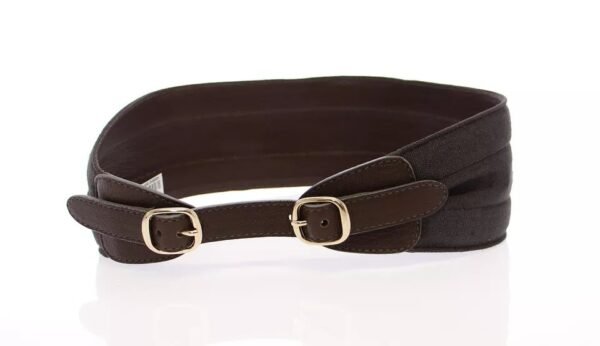 Dolce & Gabbana Brown D&G Leather Linnen Logo Belt - Image 5