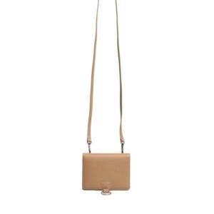 Dolce & Gabbana Beige Calf Leather Bifold Crossbody Sling Wallet