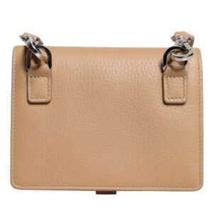 Dolce & Gabbana Beige Calf Leather Bifold Crossbody Sling Wallet