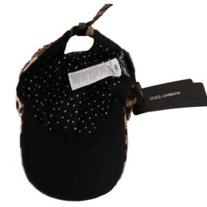 Dolce & Gabbana Elegant Sequined Leopard Baseball Cap