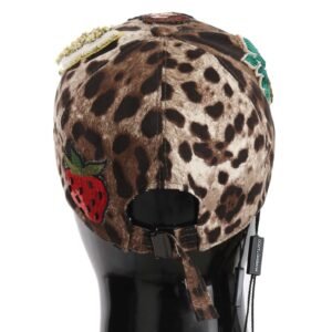 Dolce & Gabbana Elegant Sequined Leopard Baseball Cap