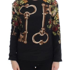 Dolce & Gabbana Elegant Medieval Print Silk Blouse